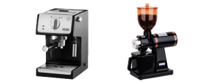 mesin espresso dan grinder